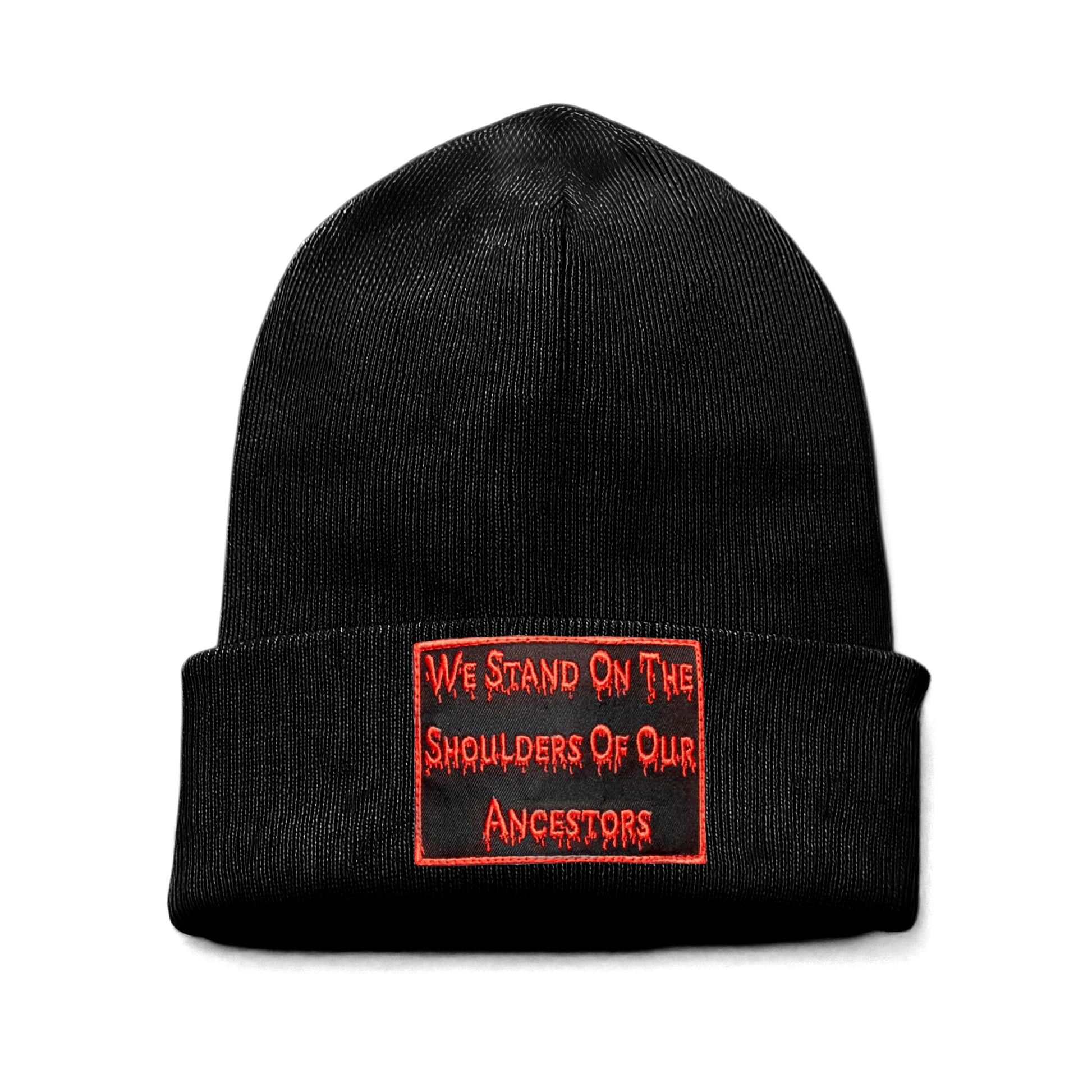 Shoulders of our Ancestors Ribbed Knit Beanie Hat