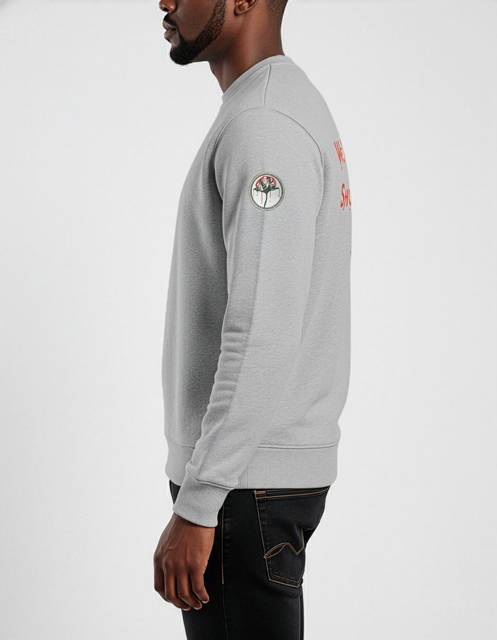 Cotton Crop Clothing Double Side Branded Heather Sweatshirt