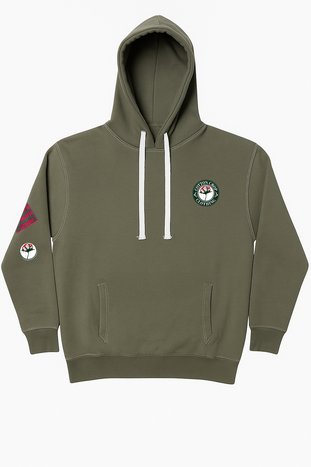 Cotton Crop Clothing Hoodie (Army Green)