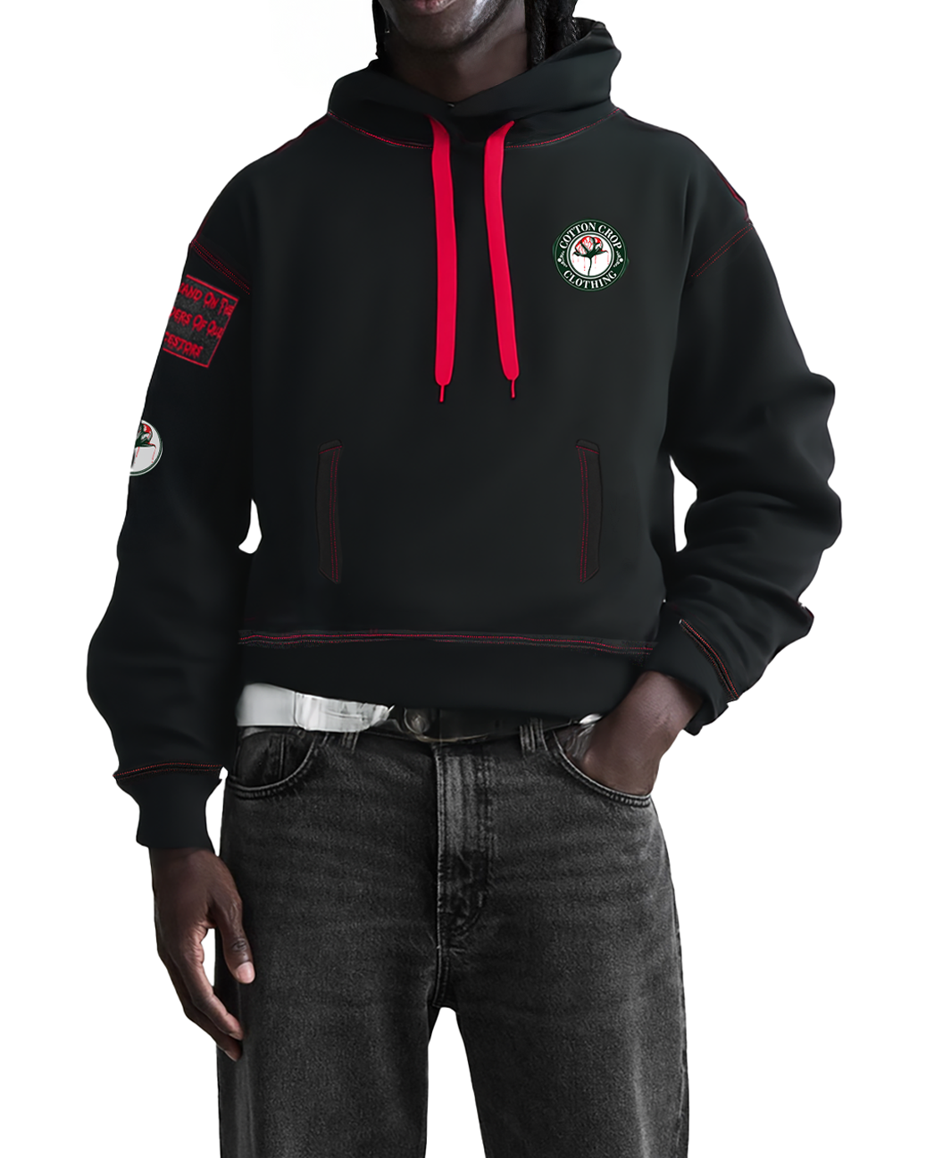 Cotton Crop Clothing Hoodie (Black)