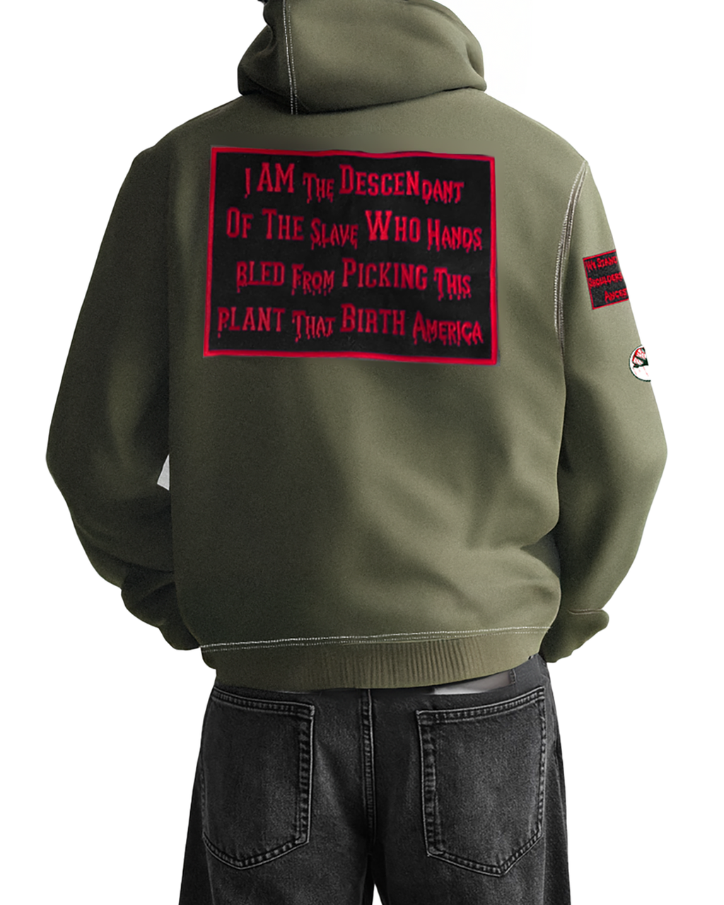 Cotton Crop Clothing Hoodie (Army Green)